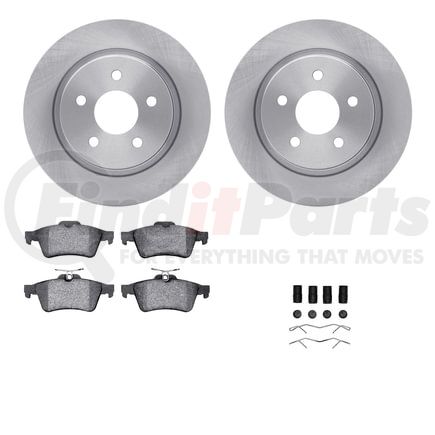 Dynamic Friction Company 6512-27227 Brake Rotor with 5000 Brake Pads and Hardware Kit