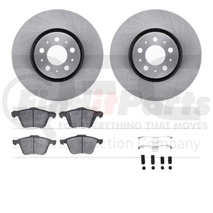Dynamic Friction Company 6512-27271 Brake Rotor with 5000 Brake Pads and Hardware Kit