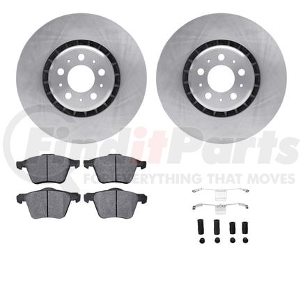 Dynamic Friction Company 6512-27277 Brake Rotor with 5000 Brake Pads and Hardware Kit