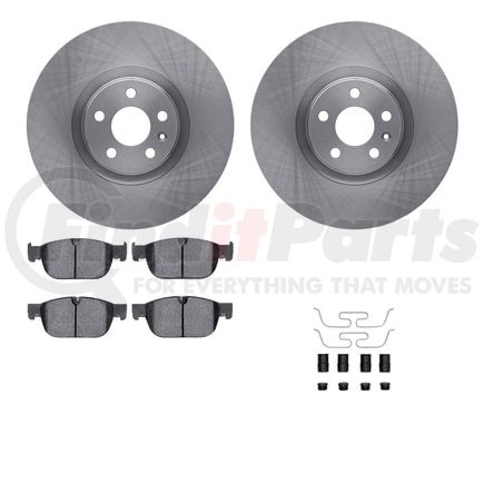 Dynamic Friction Company 6512-27311 Brake Rotor with 5000 Brake Pads and Hardware Kit