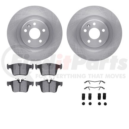 Dynamic Friction Company 6512-27316 Brake Rotor with 5000 Brake Pads and Hardware Kit