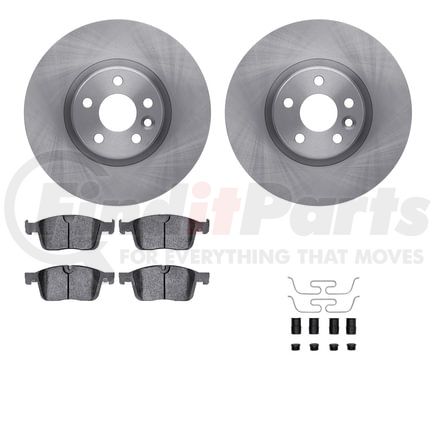 Dynamic Friction Company 6512-27335 Brake Rotor with 5000 Brake Pads and Hardware Kit