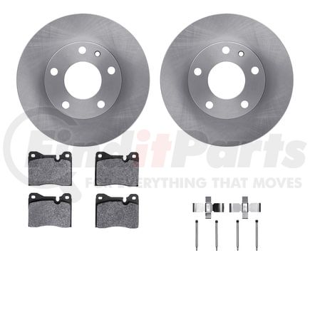 Dynamic Friction Company 6512-31167 Brake Rotor with 5000 Brake Pads and Hardware Kit