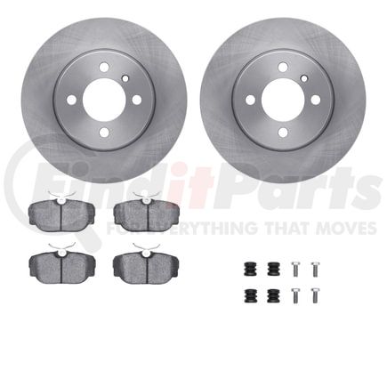 Dynamic Friction Company 6512-31173 Brake Rotor with 5000 Brake Pads and Hardware Kit