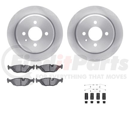 Dynamic Friction Company 6512-31206 Brake Rotor with 5000 Brake Pads and Hardware Kit