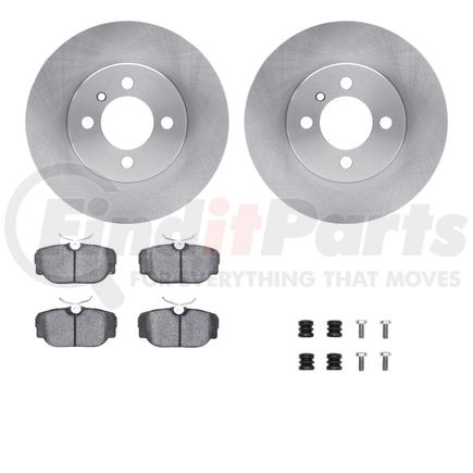 Dynamic Friction Company 6512-31196 Brake Rotor with 5000 Brake Pads and Hardware Kit