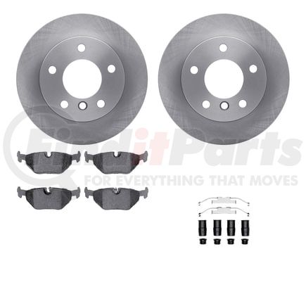 Dynamic Friction Company 6512-31303 Brake Rotor with 5000 Brake Pads and Hardware Kit