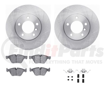 Dynamic Friction Company 6512-31404 Brake Rotor with 5000 Brake Pads and Hardware Kit