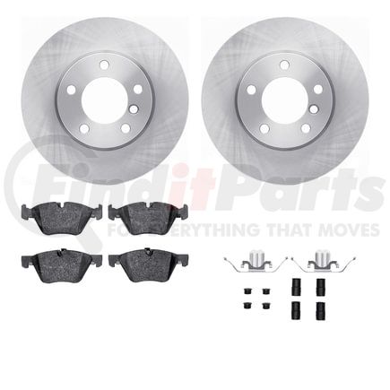 Dynamic Friction Company 6512-31402 Brake Rotor with 5000 Brake Pads and Hardware Kit