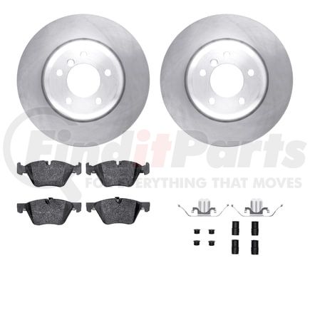 Dynamic Friction Company 6512-31496 Brake Rotor with 5000 Brake Pads and Hardware Kit