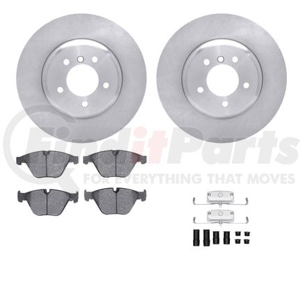 Dynamic Friction Company 6512-31533 Brake Rotor with 5000 Brake Pads and Hardware Kit