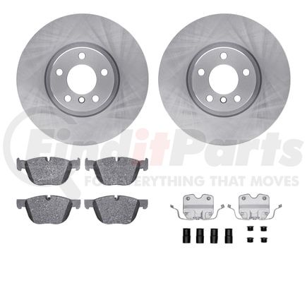 Dynamic Friction Company 6512-31673 Brake Rotor with 5000 Brake Pads and Hardware Kit