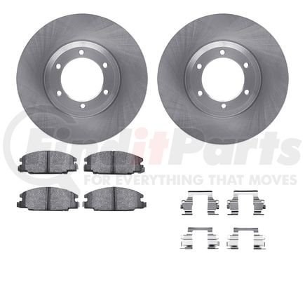 Dynamic Friction Company 6512-37027 Brake Rotor with 5000 Brake Pads and Hardware Kit