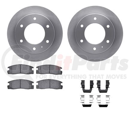 Dynamic Friction Company 6512-37021 Brake Rotor with 5000 Brake Pads and Hardware Kit