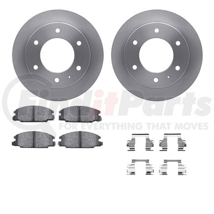 Dynamic Friction Company 6512-37030 Brake Rotor with 5000 Brake Pads and Hardware Kit