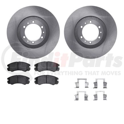 Dynamic Friction Company 6512-37037 Brake Rotor with 5000 Brake Pads and Hardware Kit