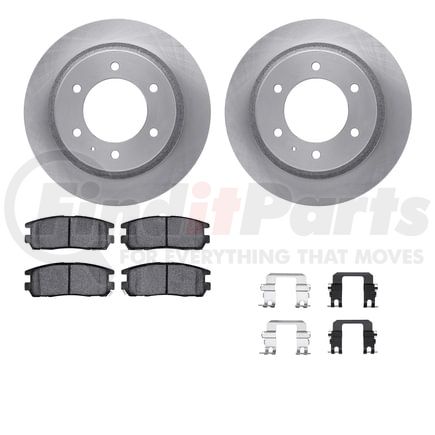 Dynamic Friction Company 6512-37042 Brake Rotor with 5000 Brake Pads and Hardware Kit