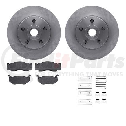 Dynamic Friction Company 6512-39035 Brake Rotor with 5000 Brake Pads and Hardware Kit
