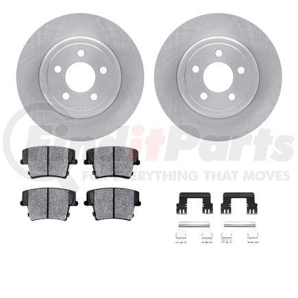Dynamic Friction Company 6512-39115 Brake Rotor with 5000 Brake Pads and Hardware Kit