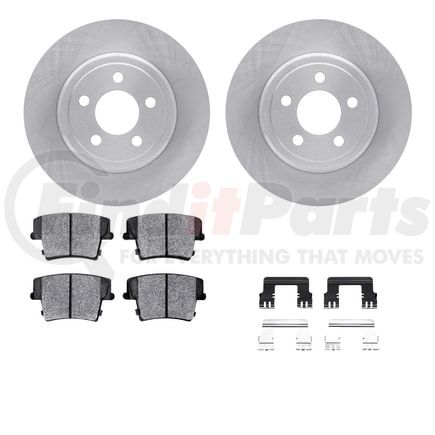 Dynamic Friction Company 6512-39116 Brake Rotor with 5000 Brake Pads and Hardware Kit