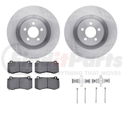 Dynamic Friction Company 6512-39131 Brake Rotor with 5000 Brake Pads and Hardware Kit