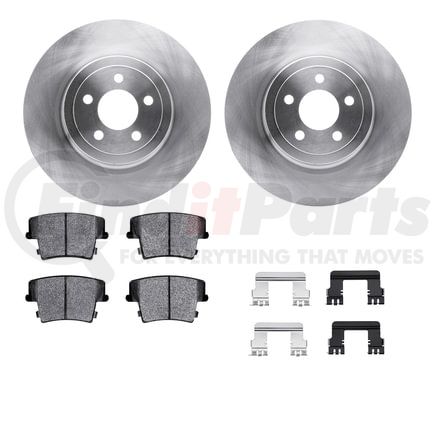 Dynamic Friction Company 6512-39137 Brake Rotor with 5000 Brake Pads and Hardware Kit