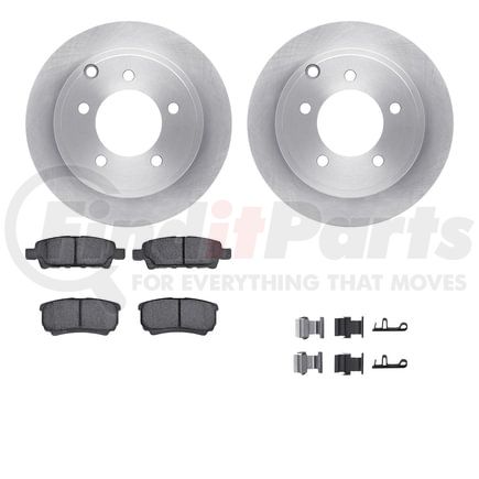 Dynamic Friction Company 6512-39143 Brake Rotor with 5000 Brake Pads and Hardware Kit