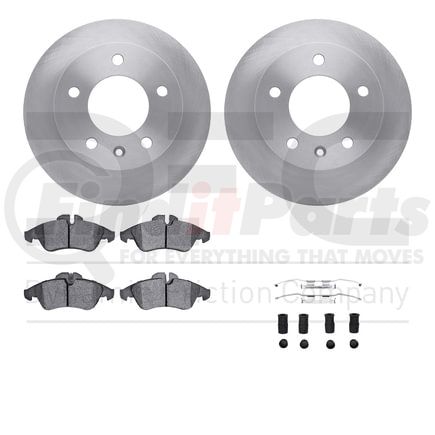 Dynamic Friction Company 6512-40253 Brake Rotor with 5000 Brake Pads and Hardware Kit