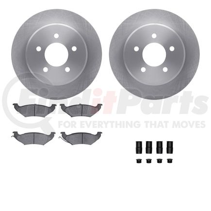 Dynamic Friction Company 6512-40278 Brake Rotor with 5000 Brake Pads and Hardware Kit