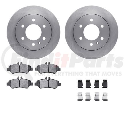 Dynamic Friction Company 6512-40282 Brake Rotor with 5000 Brake Pads and Hardware Kit