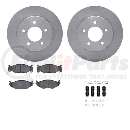 Dynamic Friction Company 6512-40290 Brake Rotor with 5000 Brake Pads and Hardware Kit