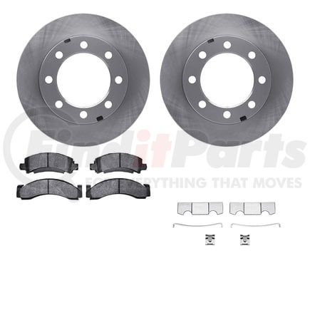 Dynamic Friction Company 6512-40303 Brake Rotor with 5000 Brake Pads and Hardware Kit