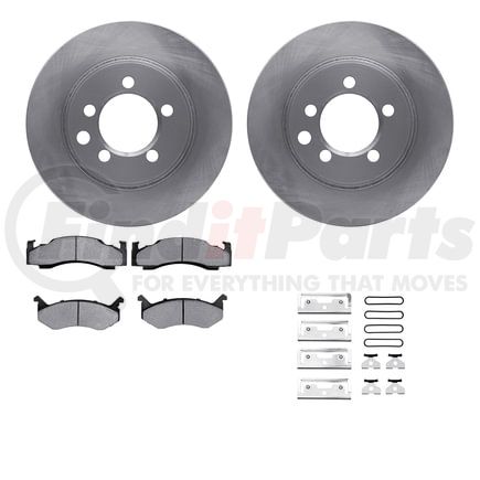 Dynamic Friction Company 6512-40309 Brake Rotor with 5000 Brake Pads and Hardware Kit