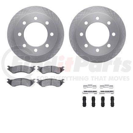 Dynamic Friction Company 6512-40420 Brake Rotor with 5000 Brake Pads and Hardware Kit