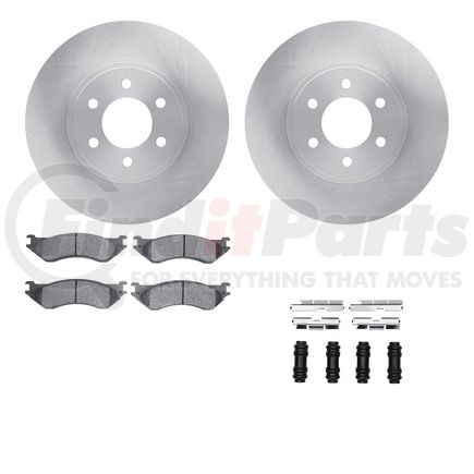 Dynamic Friction Company 6512-40444 Brake Rotor with 5000 Brake Pads and Hardware Kit