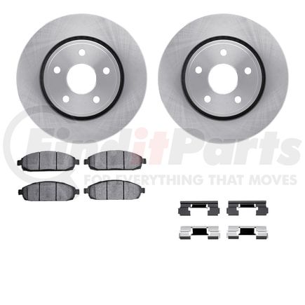 Dynamic Friction Company 6512-42043 Brake Rotor with 5000 Brake Pads and Hardware Kit