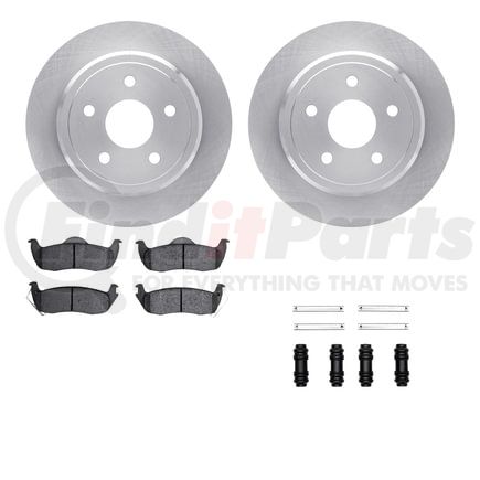 Dynamic Friction Company 6512-42046 Brake Rotor with 5000 Brake Pads and Hardware Kit