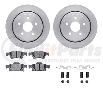 Dynamic Friction Company 6512-42071 Brake Rotor with 5000 Brake Pads and Hardware Kit