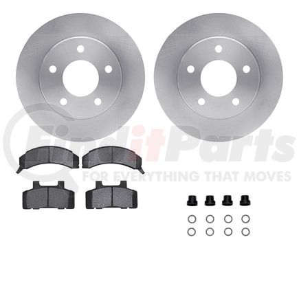 Dynamic Friction Company 6512-45055 Brake Rotor with 5000 Brake Pads and Hardware Kit