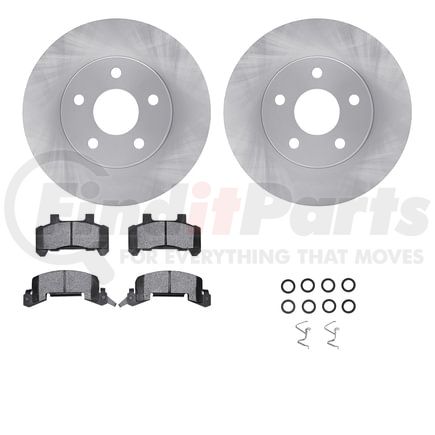 Dynamic Friction Company 6512-45052 Brake Rotor with 5000 Brake Pads and Hardware Kit