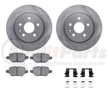 Dynamic Friction Company 6512-45143 Brake Rotor with 5000 Brake Pads and Hardware Kit