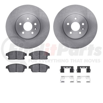 Dynamic Friction Company 6512-45157 Brake Rotor with 5000 Brake Pads and Hardware Kit