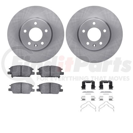 Dynamic Friction Company 6512-45173 Brake Rotor with 5000 Brake Pads and Hardware Kit