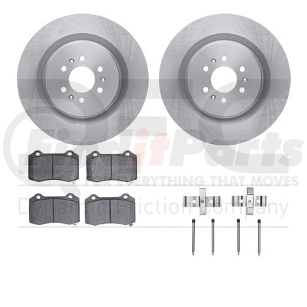 Dynamic Friction Company 6512-46139 Brake Rotor with 5000 Brake Pads and Hardware Kit