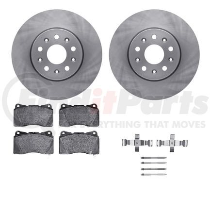 Dynamic Friction Company 6512-46273 Brake Rotor with 5000 Brake Pads and Hardware Kit