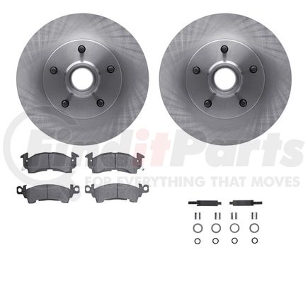 Dynamic Friction Company 6512-47119 Brake Rotor with 5000 Brake Pads and Hardware Kit