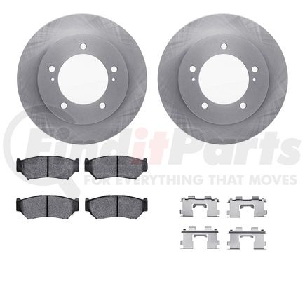 Dynamic Friction Company 6512-47268 Brake Rotor with 5000 Brake Pads and Hardware Kit