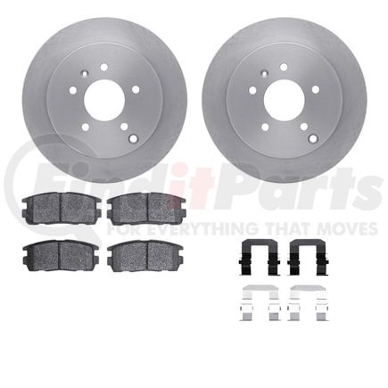 Dynamic Friction Company 6512-47310 Brake Rotor with 5000 Brake Pads and Hardware Kit