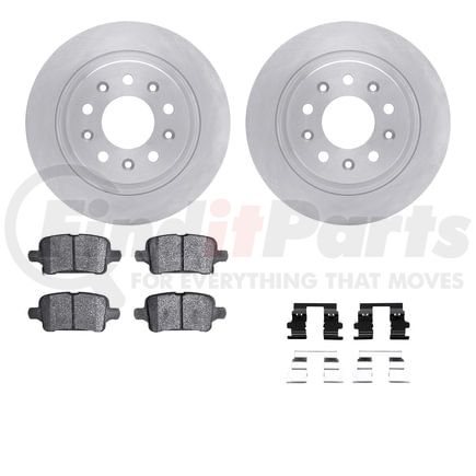 Dynamic Friction Company 6512-47328 Brake Rotor with 5000 Brake Pads and Hardware Kit