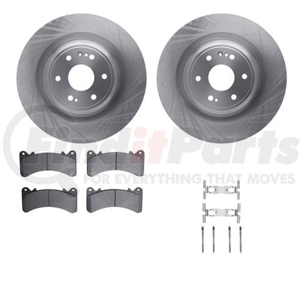 Dynamic Friction Company 6512-47342 Brake Rotor with 5000 Brake Pads and Hardware Kit